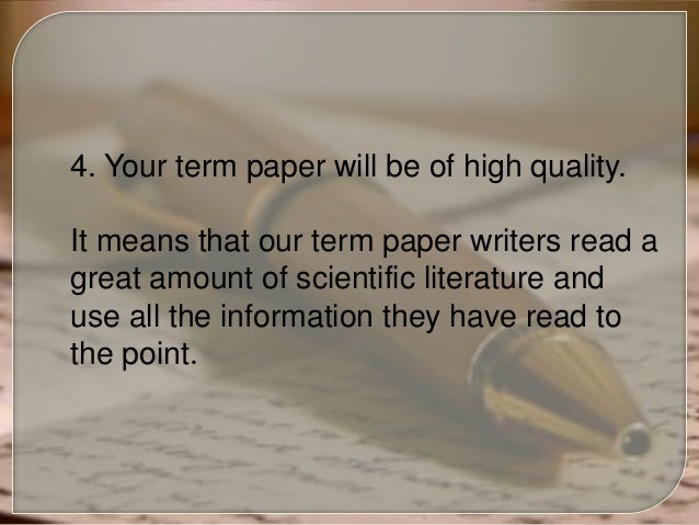 what does term paper mean in english