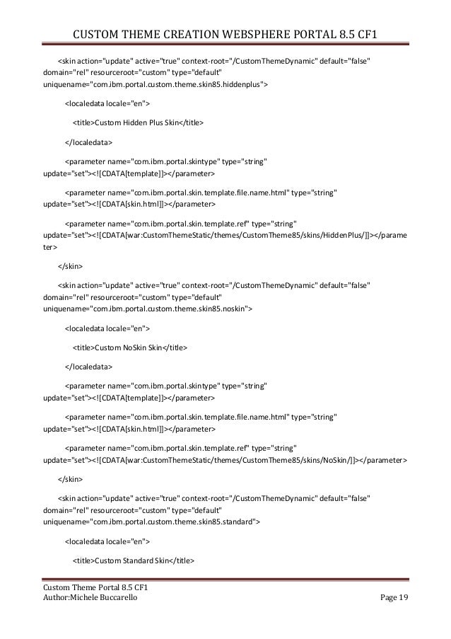 custom theme creation websphere portal 8.5 custom theme creation websphere portal 8.5, Presentation templates