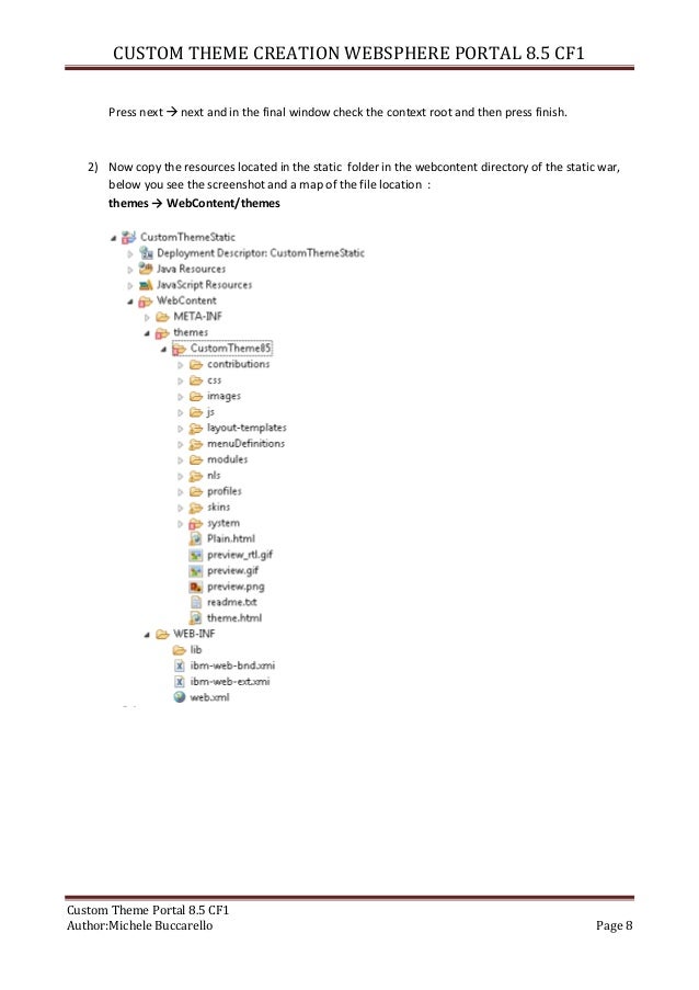 custom theme creation websphere portal 8.5 custom theme creation websphere portal 8.5, Presentation templates