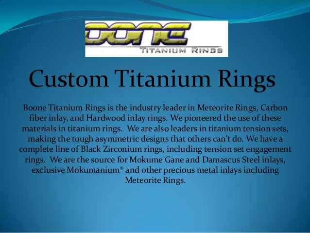 boone titanium rings