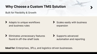 Tms Workflow Customization Custom TMS Solution for Efficient Transportation Management.pdf