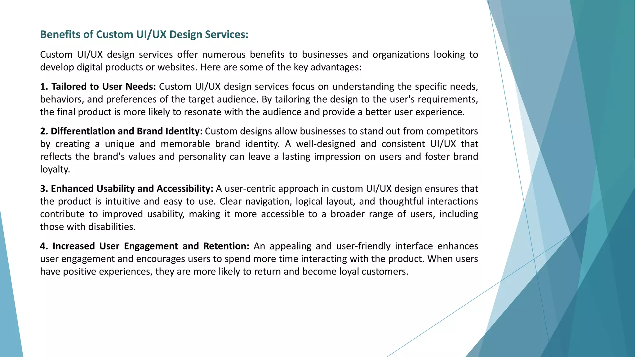 Custom UI/UX Design Services | PPT