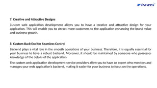Custom Web Application Development | Ecommerce Portal Development | PPTX