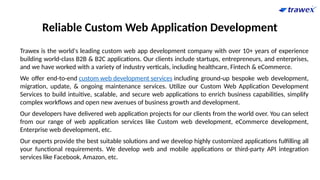 Custom Web Application Development | Ecommerce Portal Development | PPTX