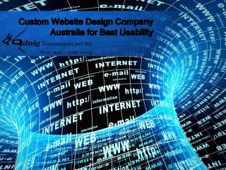 Custom Website Design Company
Australia for Best Usability

 
