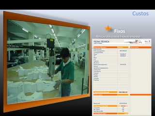 Fixos
Custos
Relação dos custos fixos da empresaRelação dos custos fixos da empresa
 