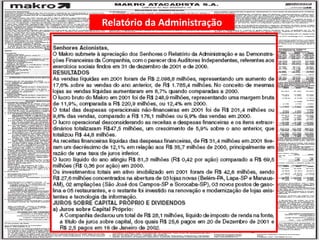 10/125
Engenharia de Produção – Custos
Industriais – Prof. Dr. Ualison Rébula de
Oliveira
Relatório da Administração
 
