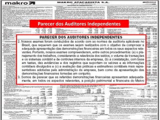 14/125
Engenharia de Produção – Custos
Industriais – Prof. Dr. Ualison Rébula de
Oliveira
Parecer dos Auditores Independentes
 