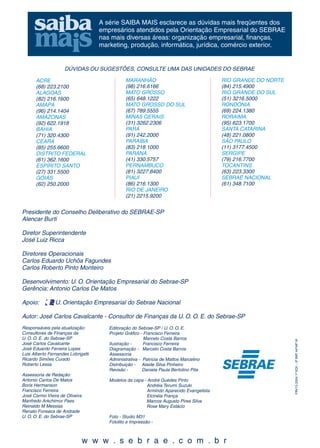 Custos na pequena industria