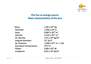 8	

   GEEN 4830 – ECEN 5007	

 