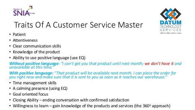 customer relation skills