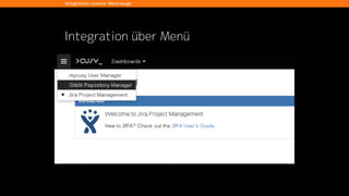 plan code build test release deploy operate
DevOps Toolchain
Funktionen der Tools und die DevOps Toolchain
• logging
• exception handling
• performance monitoring
• service desk
 
