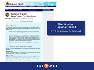 Sacramento  Regional Transit GTFS file available for download 