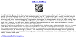 Cut And Run Essay | PPT