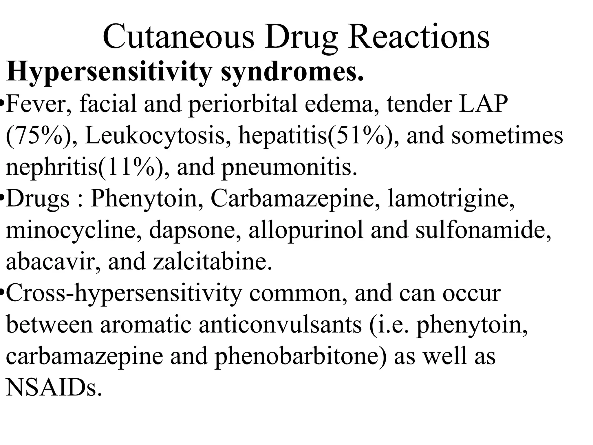 Cutaneous drug reactions | PDF