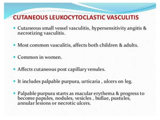 Cutaneous vasculitis