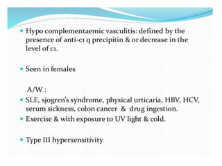 Cutaneous vasculitis