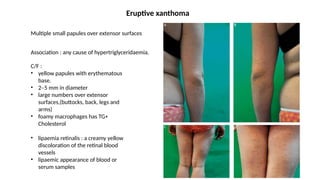 CUTANEOUS XANTHOMAS AND CALCIFICATION.pptx