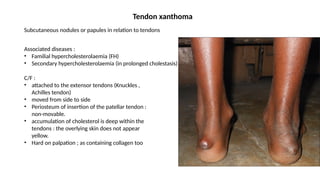CUTANEOUS XANTHOMAS AND CALCIFICATION.pptx