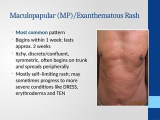 Confluent Rash Pattern Cut Drug eruptions.pptx topic in dermatology useful for students | PPTX