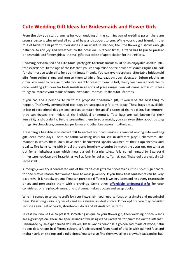 gift items for girl wedding
