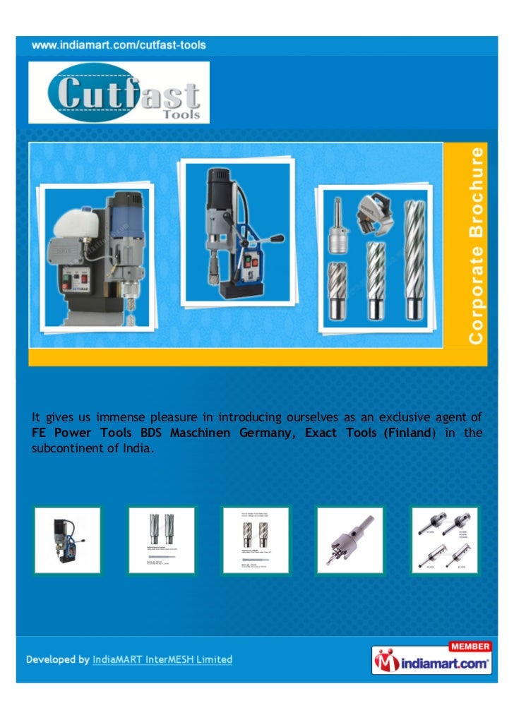 BDS Maschinen, Germany Cutfast Tools, Delhi, Cutting Tools