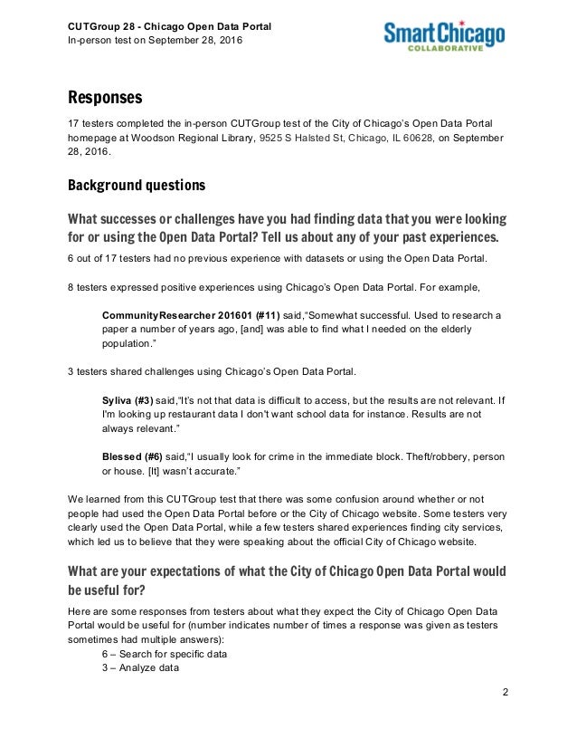 Final Report For Cutgroup 28 City Of Chicago Open Data Portal Home
