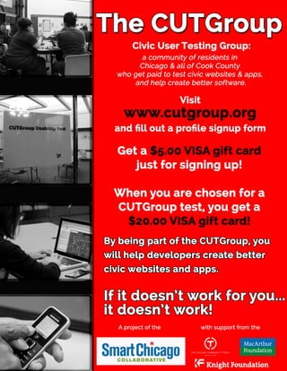 CUTGroup Sign-up Flyer