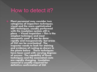 corrosion under thermal insulation | PPTX