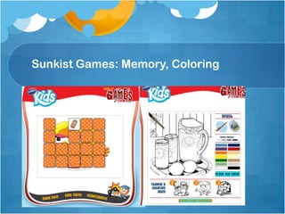 Sunkist Games: Memory, Coloring
 