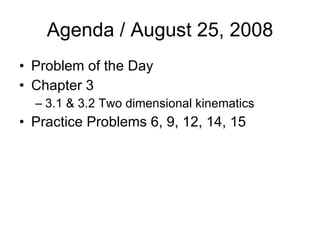 Agenda / August 25, 2008 ,[object Object],[object Object],[object Object],[object Object]