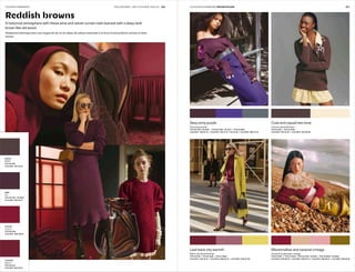 016 017PECLERS PARIS KNIT CUT & SEW FW21-22
Reddish browns
A historical atmosphere with these wine and velvet curtain reds...