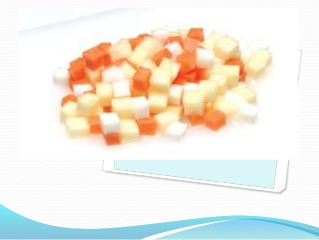 Cuts Of Vegetables