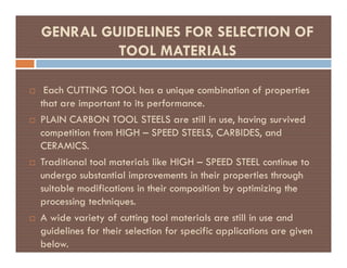 Cutting tool material | PPT