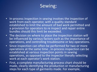 Cutting and sewing quality scenario of ready made garments | PPTX