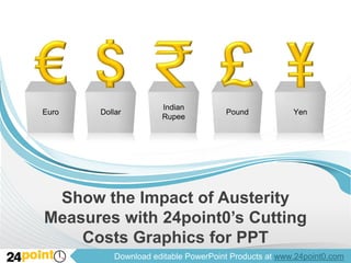 Show the Impact of Austerity Measures with 24point0’s Cutting Costs Graphics for PPT 