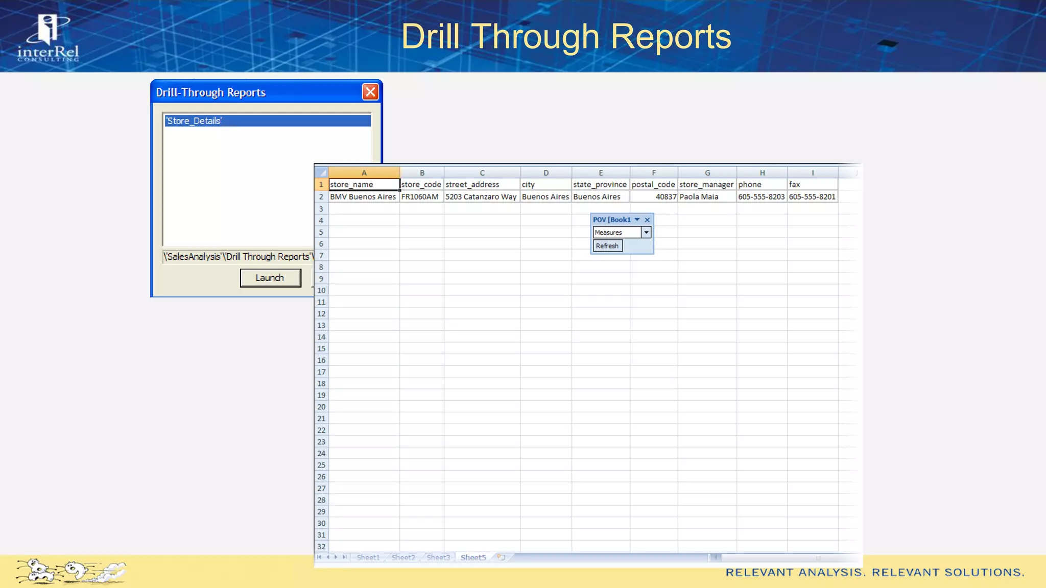 Drill Through Reports
 
