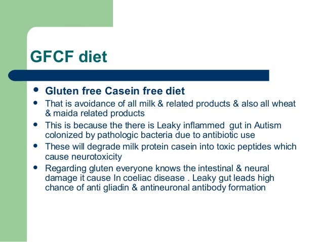 Gluten free casein free diet autism