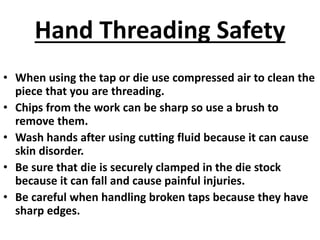 Cutting external threads | PPTX