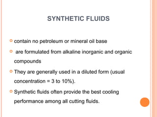 Cutting fluids,Uses,Effects over humans