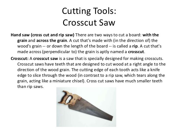 Cutting, smoothing, planning, shaping