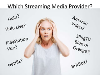 Which Streaming Media Provider?
 