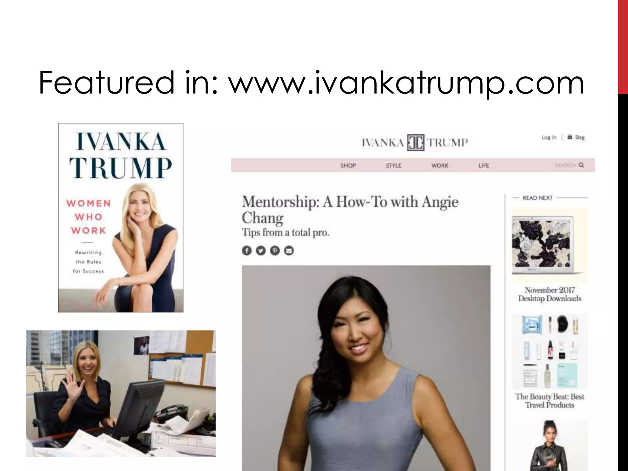Featured in: www.ivankatrump.com
 