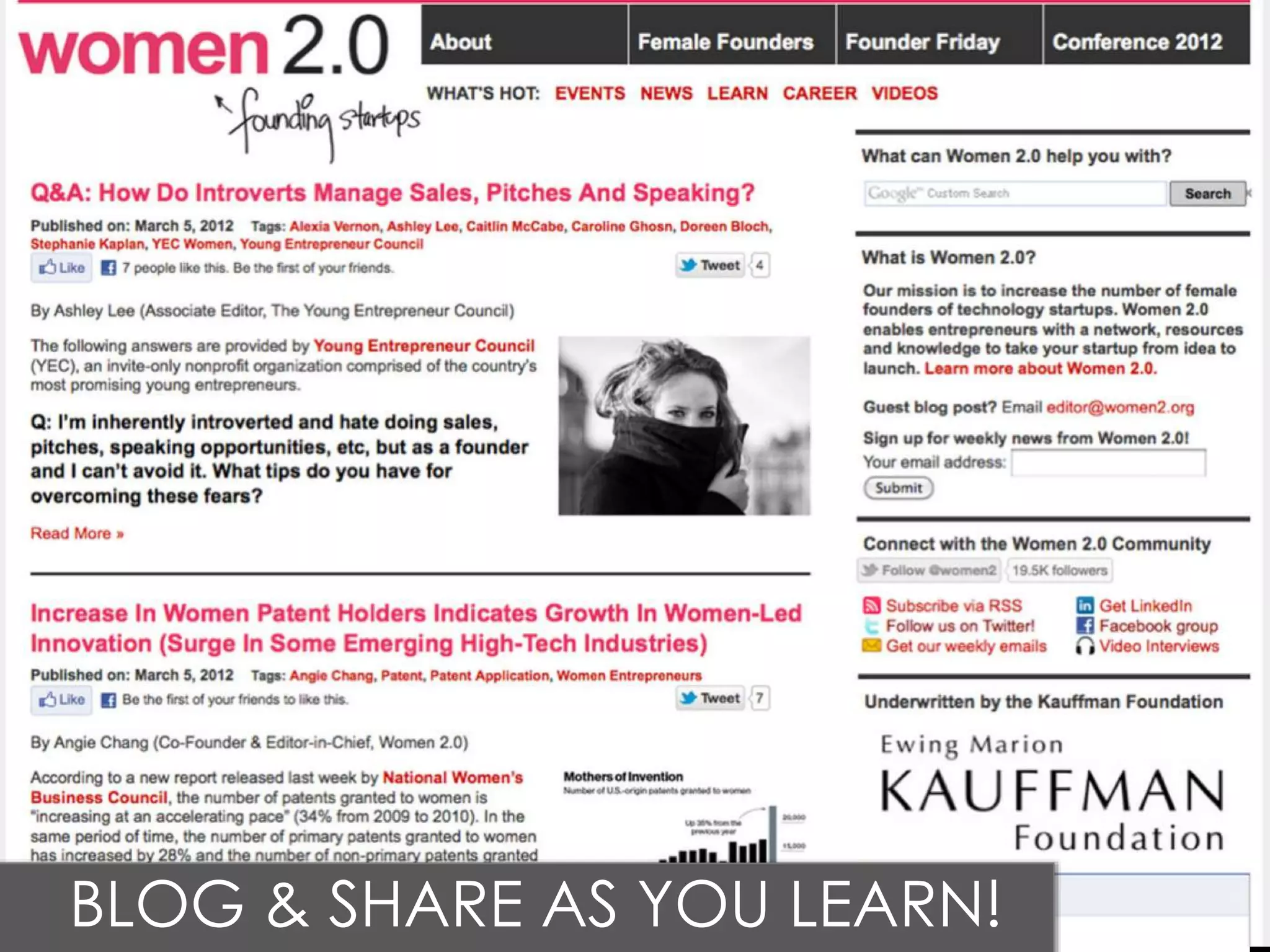 BLOG & SHARE AS YOU LEARN!
 