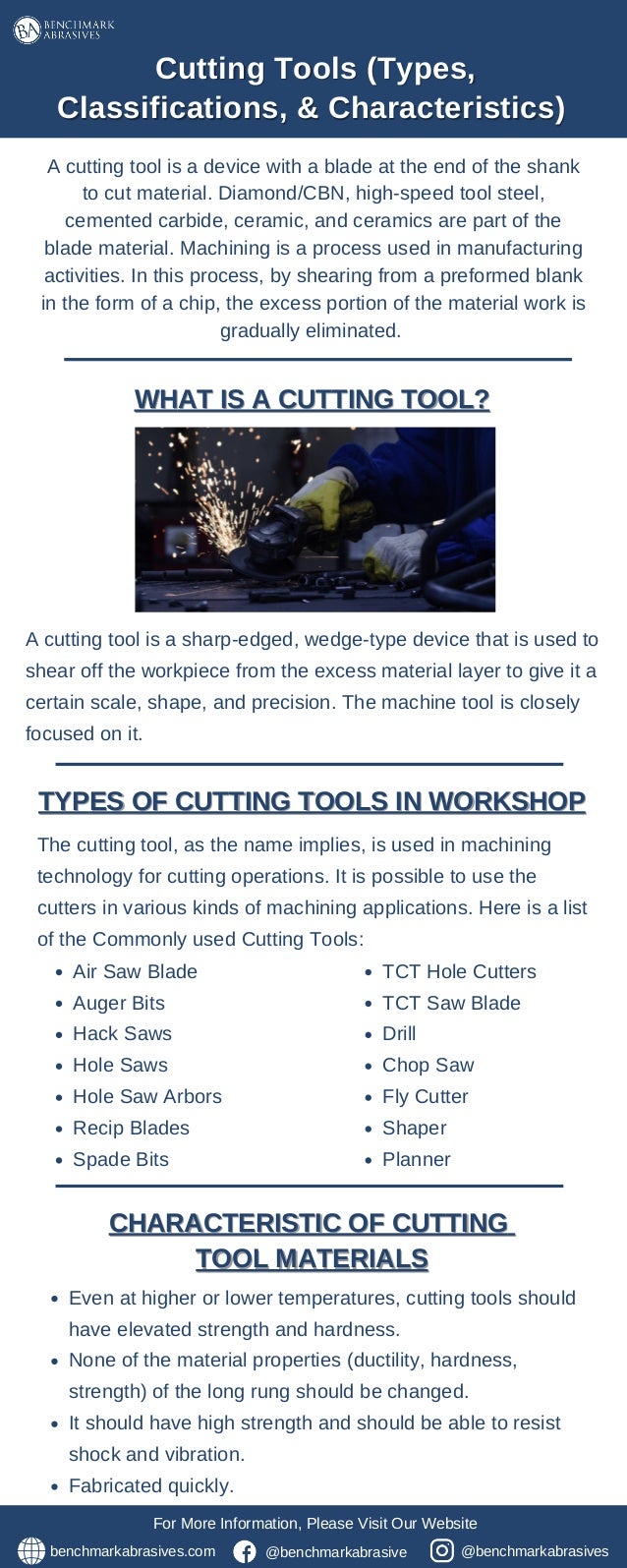Cutting Tool Types, Classifications, and Characteristics