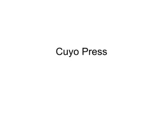 Cuyo Press 