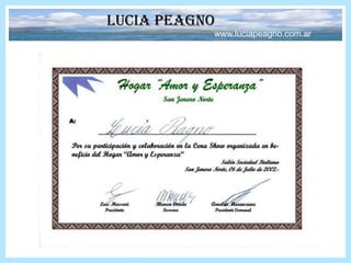 Lucia peagnowww.luciapeagno.com.ar