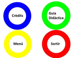 Guia
Crèdits
          Didàctica




Menú       Sortir
 