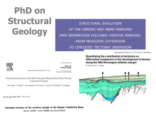 PhD on Structural Geology 