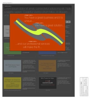 Trust Us Because Our
Partners Do
Logo Gallery Graphic
<3 OVERVIEW COPY> [Short tout on
the caliber of our partners with a
link to Partners Section of CV.com]
Lorem ipsum dolor sit amet,
consectetur adipiscing elit. Nulla a
sagittis sapien. Curabitur viverra
rutrum tellus, id aliquam ante eleifend
qui
Link to Partners section of CV.com
< 3 CAPTION> [One line about partners]
We Will Fit a Tailored
Solution to You
Flash Diagram
< 4 OVERVIEW COPY> [Summary
tout on services with link to
Professional Services section of
CV.com]
Lorem ipsum dolor sit amet,
consectetur adipiscing elit. Nulla a
sagittis sapien. Curabitur viverra
rutrum tellus, id aliquam ante eleifend
quis.
Link to Professional Services at
CV.com
< 4 Caption> [One line about tailoring]
Our Value to the CIO
White paper
< 5 OVERVIEW COPY> [Short tout
on value to CIO with link to a white
paper]
Lorem ipsum dolor sit amet,
consectetur adipiscing elit. Nulla a
sagittis sapien. Curabitur viverra
rutrum tellus, id aliquam ante eleifend
quis.
Link to White paper
Download this PDF
Our Contribution to
Business Value
Static Image
< 6 OVERVIEW COPY> [Short tout
on business value with link to Fast
Pass]
Lorem ipsum dolor sit amet,
consectetur adipiscing elit. Nulla a
sagittis sapien. Curabitur viverra
rutrum tellus, id aliquam ante eleifend
quis.
Link to Fast Pass on CV.com
< 6 CAPTION> [One line about image]
Our Solving Forward
Philosophy Ensures Your
Agility
Flash Diagram
< 8 OVERVIEW COPY> [short tout
on agility of Simpana]
Lorem ipsum dolor sit amet,
consectetur adipiscing elit. Nulla a
sagittis sapien. Curabitur viverra
rutrum tellus, id aliquam ante eleifend
quis.
Flash Diagram
We Think Across Years
and Projects
< 7 OVERVIEW COPY> [Short tout
on applicability across projects and
years with a link to software
overview on CV.com for more info]
Lorem ipsum dolor sit amet,
consectetur adipiscing elit. Nulla a
sagittis sapien. Curabitur viverra
rutrum tellus, id aliquam ante eleifend
quis.
link to software overview on CV.com
for more info
Flash Diagram
Who Trusts Us Video <2 OVERVIEW COPY> [Summary of
what this video will cover]
Lorem ipsum dolor sit amet,
consectetur adipiscing elit. Nulla a
sagittis sapien. Curabitur viverra
rutrum tellus, id aliquam ante eleifend
quis.
Click to Play
Share this page! f
< INTRO COPY >
Lorem ipsum dolor sit amet, consectetur adipiscing elit. Nulla
a sagittis sapien. Curabitur viverra rutrum tellus, id aliquam
ante eleifend quis.
A Solution as Unique as
Your Data and Information
Needs
Link to Head to Head
Competitive Content
< 7 OVERVIEW COPY> [Short tout
on applicability across projects and
years with a link to software
overview on CV.com for more info]
Lorem ipsum dolor sit amet,
consectetur adipiscing elit. Nulla a
sagittis sapien. Curabitur viverra
rutrum tellus, id aliquam ante eleifend
quis.
link to software overview on CV.com
for more info
< CAPTION > [One line about what they will ﬁnd.]
Client:CVProject:CV-853
PreparedBy:MWFVMAdvertising
Copyright2010Conﬁdential
CIOPage:TailoringDiagram3:Page8
SaveDate:SatOct292016
Tailoring Diagram 3
0:00 / 4:59
< FRAME 1 COPY >
You have a great business and it is
unique...
< FRAME 2 COPY >
...and our professional services
will make the ﬁt...
< FRAME 2 COPY >
We have a great solution...
 